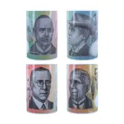 Home Master [4PCE] Money Tin Currency Design, Save in Style and Stay Inspired