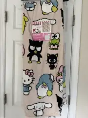 Hello Kitty And Friends Light Pink Plush Throw Blanket 50" x 70" Free Ship