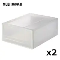 在飛比找PChome精選優惠-【MUJI 無印良品】PP收納盒/小/3A/2入