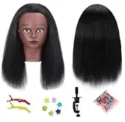Mannequin Head /100% Real Hair~18" Cosmetology Mannequin HairdressingManikin NIB