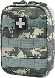 Carlebben EMT Pouch MOLLE Ifak Pouch Tactical MOLLE Medical First Aid Kit Utility Pouch ACU Camouflage