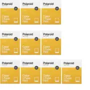 10 x Polaroid Instant Color i-Type Film for I-Type Cameras, 80 Photos