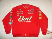 TAGS! Vintage NASCAR Chase Authentics Budweiser DALE EARNHARDT Jacket MENS XL
