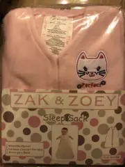 Brand New Zac & Zoey SleepSack Girls Pink Swaddle Birth - 12 Months