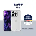 【LAUT 萊德】IPHONE 15 PRO MAX 晶透保護殼-透明(支援QI無線充電)