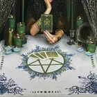 Tarots Card Tablecloth Dowsing Tablecloth Board Spread Astrology Oracle Pad for