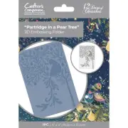 Crafter's Companion 2D Embossing Folder - Partridge in a Pear Tree, CEF4PIPT