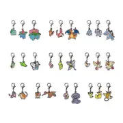 Pokemon Metal Charm Keychains Japanese Mewtwo Mew Charizard Greninja Eevee Japan