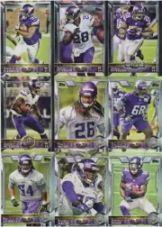 MINNESOTA VIKINGS 2015 TOPPS NFL 60th ANNIVERSARY TEAM SET 16 CARDS DIGGS RC