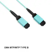 Kentek 3m MTP Type B OM4 50/125 Multi-Mode 12 Fiber Trunk Cord OFNP MPO