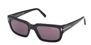 Tom Ford FT1075 EZRA 01A Men's Sunglasses Black Size 54