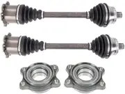 TRQ 31BP59V Axle and Wheel Bearing Kit Fits 2002-2009 Audi A4 Base 3.0L V6 (for: Audi)