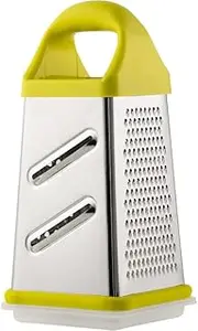 Hand Grinder Four-Sided Graters Veggie Shredder Handheld Fruit Cutter Slicer Potato Peeler Fruit Chopper Stainless Steel Grater Multifunction (Green, One Size)