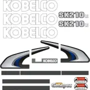 Kobelco SK210 LC -8 Excavator Digger Decal Set