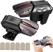 Veemoon 1 Pair Auxiliary Button Pads Gaming para Mobile Gaming Controller Mobile Triggers Gloves Gel Finger Protector Joystick Phone Handle Ring Phone Controller Stop