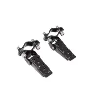 PRO+ Pair Bicycle Steel Foldable Folding Fork Foot Step Pegs BLACK Bike BMX MTB