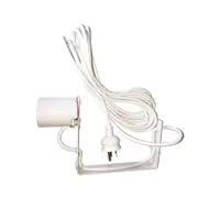 E39/40 Angle Mount Lamp Holder with Round Earth Light Socket - 4M Cable -HID/CFL