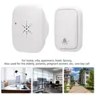 Self Powered Wireless Doorbell Set Waterproof Long Distance 38 Music White S