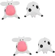 LABRIMP 2sets Creative Cow Butt Refrigerator Magnets Funny Decorative Fridge Stickers for Memo and Notes Unique Cartoon for Locker and Office Decor