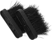 KOMBIUDA 2pcs Fireplace Cleaning Brush Head Replacement and Safe Fireplace Accessory Essential Tool for Cleanup Fire Pits and Grills