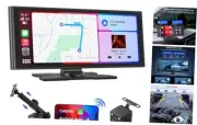 9.26" Carplay Android Auto Screen for Car with Backup Camera, Portable