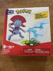 New NIB Mega Construx Weaville Build It 75 Piece Pokemon Set