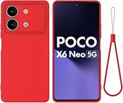 Protective Case Compatible with Xiaomi Redmi Note 13R Pro Phone Case Anti-Scratch Thin Slim Liquid Silicone Soft TPU Rubber Full Camera Protection Bumper Pure Color Simple Cover W Wrist Band Case Shel