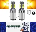 2 x Yellow BAY15D 1157 42smd Super Bright Dual Brightness LED Globes Pair (2pcs)