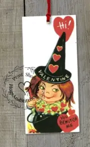 Hang Tags YOU BEWITCH ME WITCH CAULDRON VALENTINE DAY TAGS #255 Gift Tags
