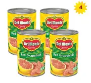 Del Monte Red Grapefruit Sections in Light Syrup 15 oz x 4 Cans
