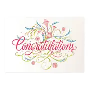 Hallmark Signature Congratulations Card - Floral Flourishes