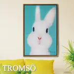 TROMSO北歐風尚板畫有框畫-萌萌小兔