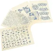 4 Sheets Underglaze Transfers Pottery Clay Decals DIY Decorative Transfer Paper