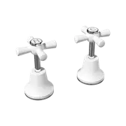 EZYFIX White Classic Retrofit Basin / Sink Set Top Assemblies