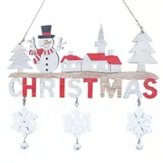 Wooden Christmas Hanging Sign Wall Hanging Ornaments Xmas Home Decor