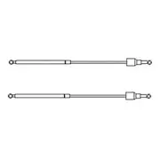 D1968168C3 Pair (2) of Hood Springs with Clips Fits Case Magnum Tractors