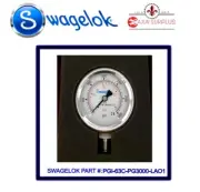~NEW~ SWAGELOK -P.N.: PGI-63C-PG3000-LAO1, INDUSTRIAL G.I PRESS. GAUGE 1/4"!