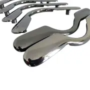 QUALITY SOLID Black Chrome Pool Snooker Billiard Table Pocket Brackets Heavy boss Round