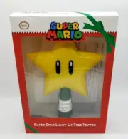 Super Mario Tree Topper Super Star Gen 2 Light Up Plug In 9", NEW - BEST OFFER