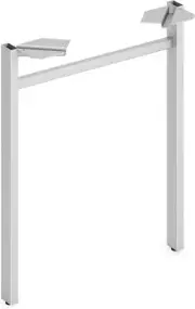 HON Mod Collection Worksurface 24" W U-Leg Support in Silver