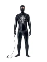 Gimp Costume - Adult Black Bodysuit for Bold and Edgy Style