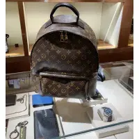 在飛比找Yahoo!奇摩拍賣優惠-精品 LV Palm Springs Backpack MM