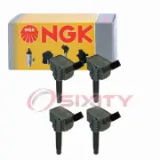 4 pc NGK Ignition Coils for 2015 Audi S3 2.0L L4 Spark Plug Wire Boot ni (for: Audi)