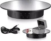 360 Motorized Rotating Display Stand W/ 7.87 Mirror USB Turntable