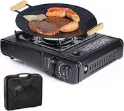 Portable Stove | Outdoor Portable Backpacking Camp Stove - Small Kitchen Accessories Counter Cooker with Carrying Case for BBQ Backpacking Indoor