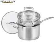 Scanpan 20cm Impact Stainless Steel Saucepan w/ Multi Steamer