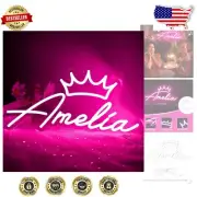 Dreamy Pink Amelia Neon Sign - Perfect Custom Light for Birthdays & Parties