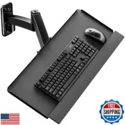 Keyboard Tray Wall Mount,Sit-Stand 26 Inch Keyboard and Mouse Stand,Height Ad