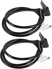 Abaodam Bike Tire Pump Extension Hose 2 Pack Quick Inflation for Balls Car Bike Tyres Valve Adapters Frost-Resistant for Outdoor Use