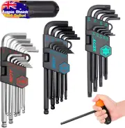 Allen Key Set 9pc Long Arm Ball End Hex Star T10-T50 with Bag